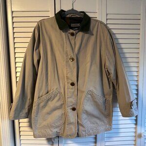 Vintage Land's End Utility Chore Barn Jacket - Size Medium - Tan